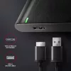 Case per HDD/SSD AXAGON EE25-A6M — SATA 2,5 pollici, USB 3.2 Gen 1 (5 Gbit/s), Micro-USB B a USB Type-A, alluminio, nero