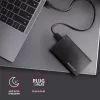 Case per HDD/SSD AXAGON EE25-A6M — SATA 2,5 pollici, USB 3.2 Gen 1 (5 Gbit/s), Micro-USB B a USB Type-A, alluminio, nero
