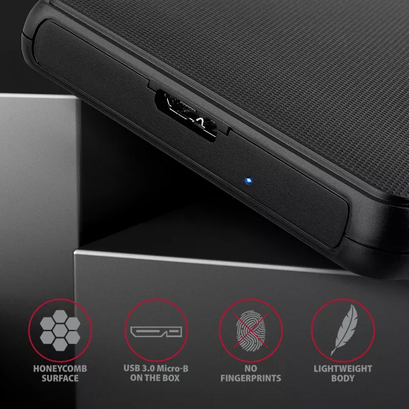 Axagon EE25-SL box esterno senza viti USB 3.2 Gen 1 - SATA 6G per SSD/HDD 2,5 pollici