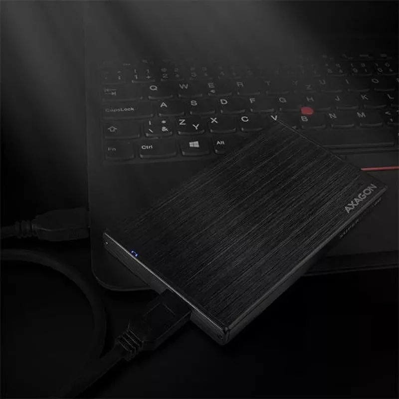 Axagon EE25-XA6 case esterno compatto in alluminio USB 3.2 Gen 1 - SATA 6G per SSD/HDD 2,5 pollici