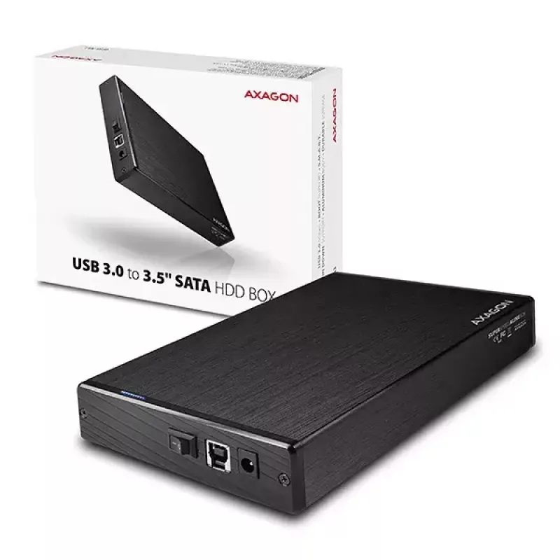 Axagon EE35-XA3 case esterno compatto in alluminio USB 3.2 Gen 1 SATA per dischi 3,5 pollici