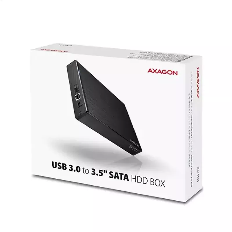 Axagon EE35-XA3 case esterno compatto in alluminio USB 3.2 Gen 1 SATA per dischi 3,5 pollici