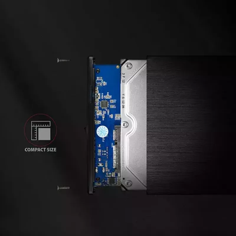 Axagon EE35-XA3 case esterno compatto in alluminio USB 3.2 Gen 1 SATA per dischi 3,5 pollici