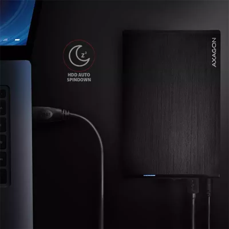 Axagon EE35-XA3 case esterno compatto in alluminio USB 3.2 Gen 1 SATA per dischi 3,5 pollici