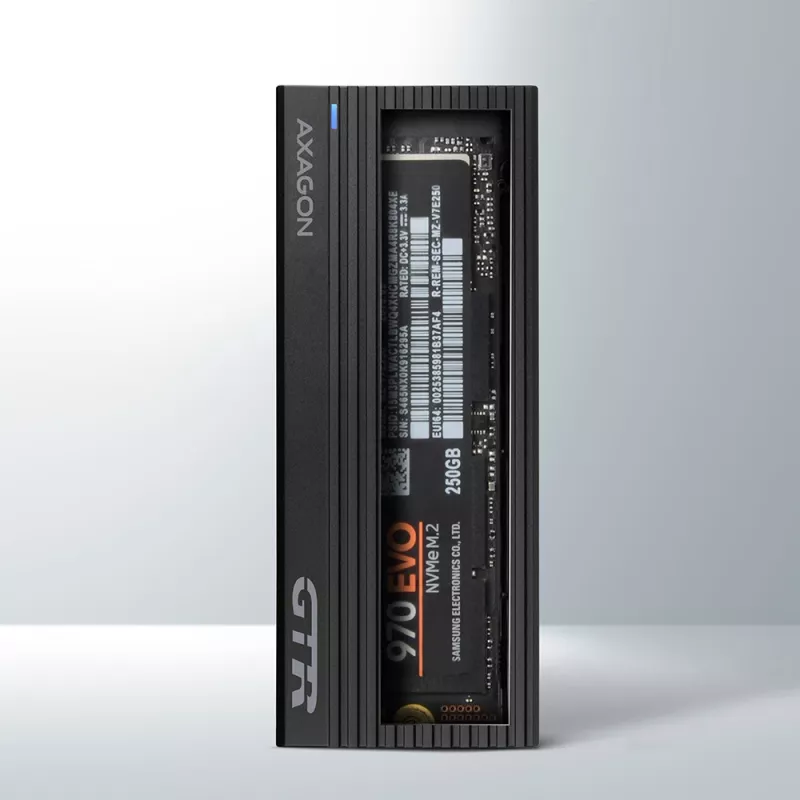 Axagon EEM2-GTR case esterno in metallo USB-C 3.2 Gen 2 per SSD M.2 NVMe