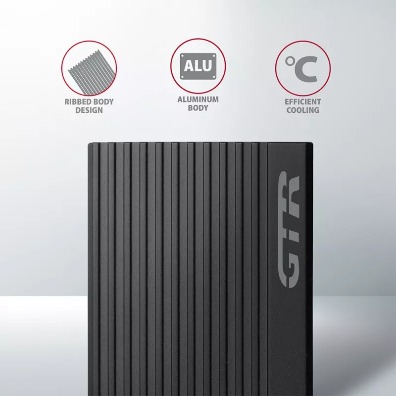 Axagon EEM2-GTR case esterno in metallo USB-C 3.2 Gen 2 per SSD M.2 NVMe