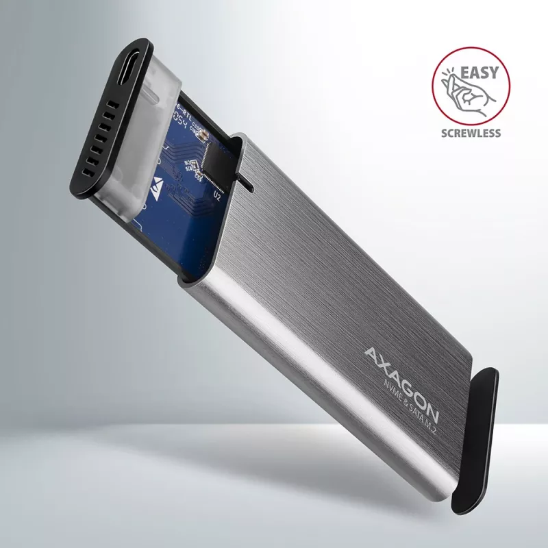 Axagon EEM2-SG2 box RAW SuperSpeed+ USB-C - SSD M.2 NVMe & SATA