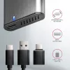 Axagon EEM2-SG2 box RAW SuperSpeed+ USB-C - SSD M.2 NVMe & SATA