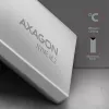 Axagon EEM2-UG2 case esterno in metallo USB-C 10Gbps per SSD M.2 NVMe. Argento