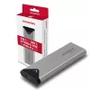 Axagon EEM2-UG2 case esterno in metallo USB-C 10Gbps per SSD M.2 NVMe. Argento