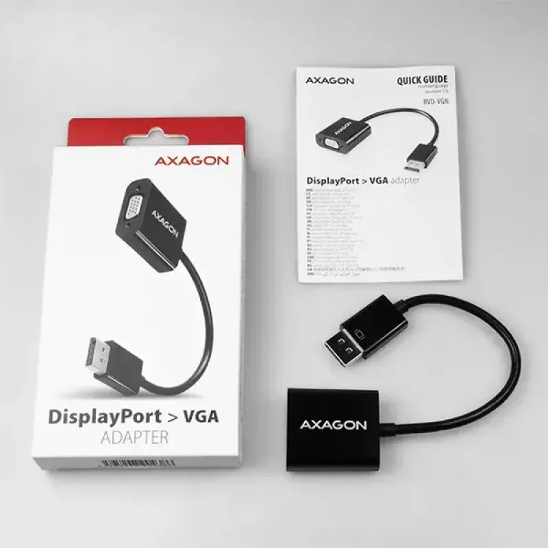 Adattatore per cavo video Axagon RVD-VGN DisplayPort a VGA 0,16 m