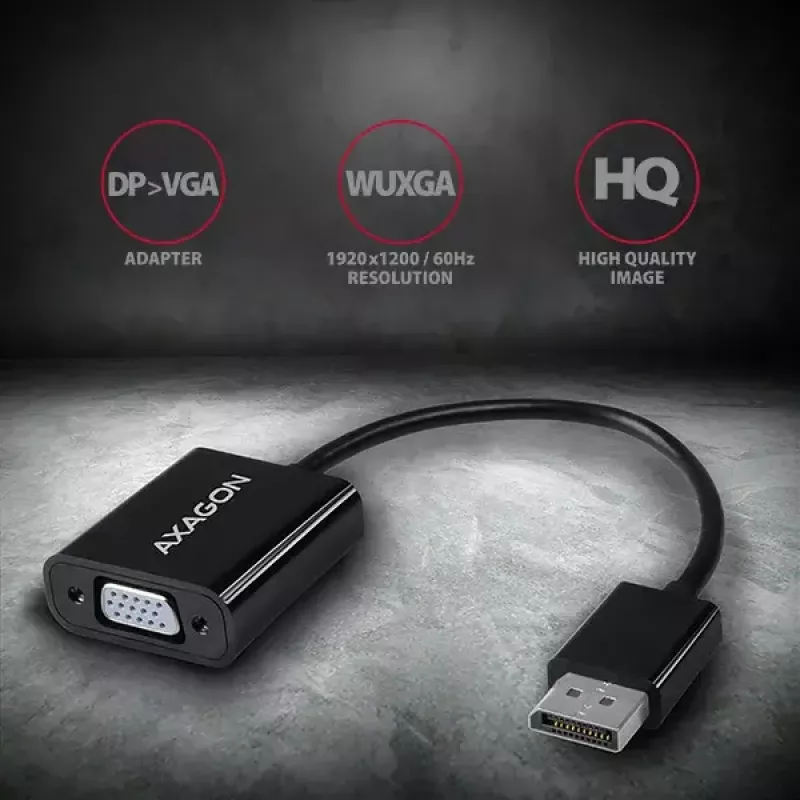 Adattatore per cavo video Axagon RVD-VGN DisplayPort a VGA 0,16 m