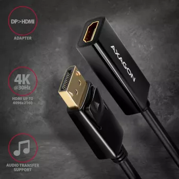 Axagon RVD-HI14N adattatore DisplayPort -> HDMI 1.4 4K/30Hz