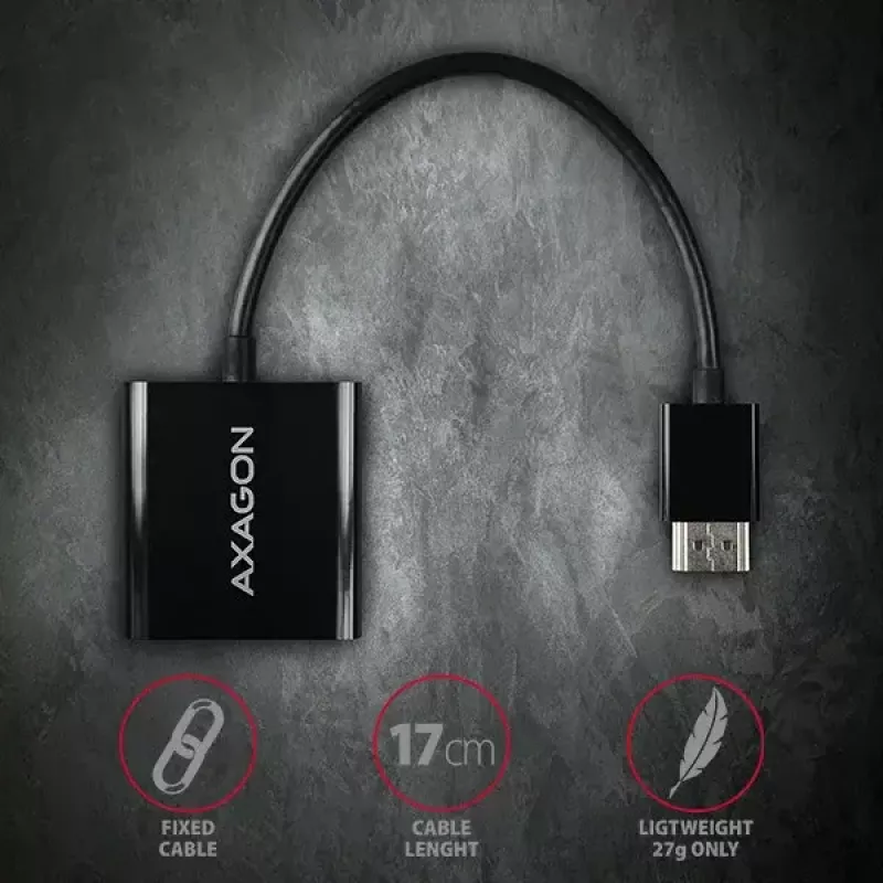Axagon RVH-VGN adattatore HDMI -> VGA FullHD, 1920x1200