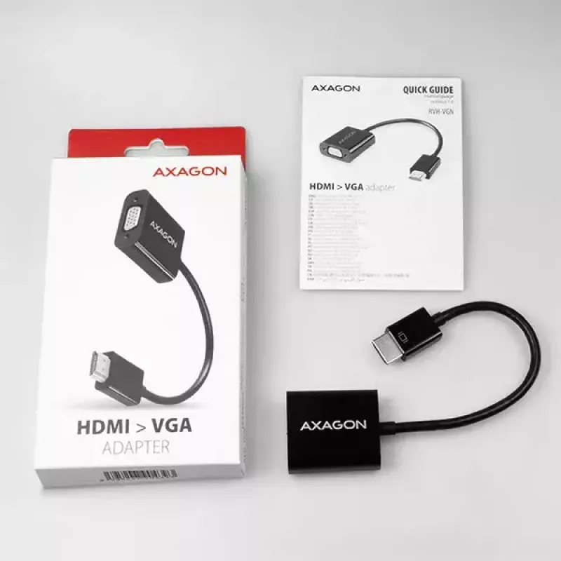 Axagon RVH-VGN adattatore HDMI -> VGA FullHD, 1920x1200