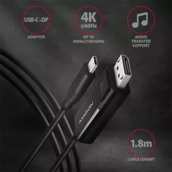 Axagon RVC-DPC cavo USB-C -> DisplayPort 1,8m 4K/60Hz
