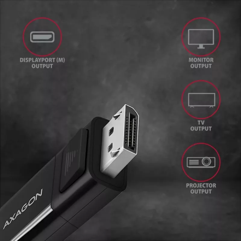Axagon RVC-DPC cavo USB-C -> DisplayPort 1,8m 4K/60Hz