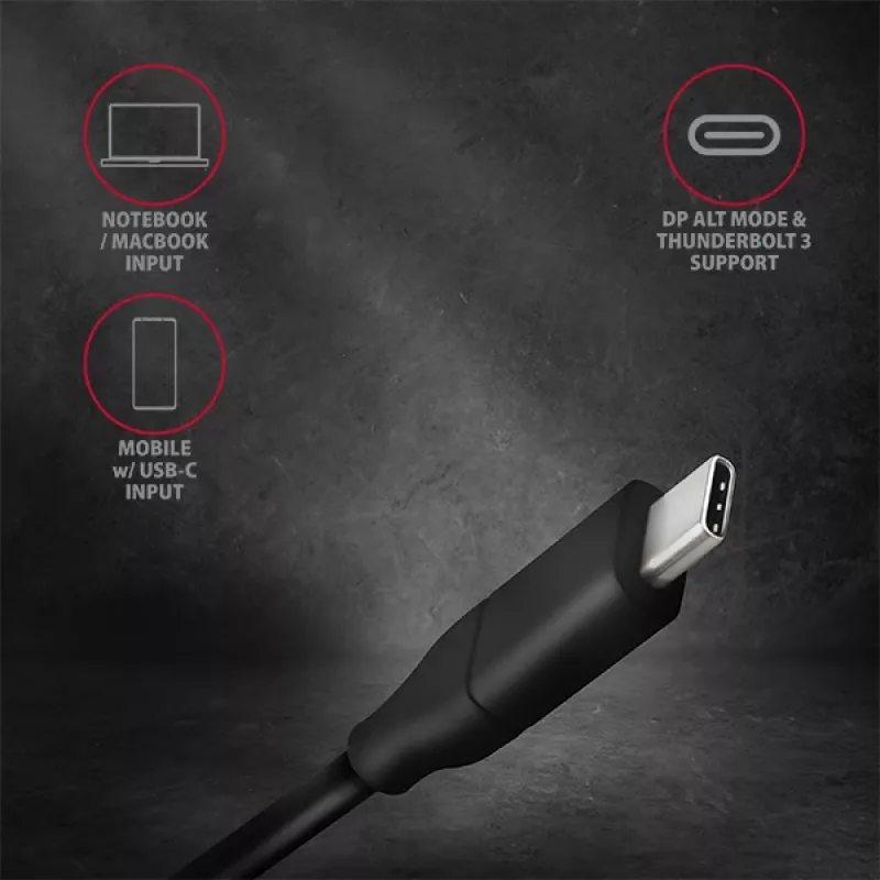 Axagon RVC-DPC cavo USB-C -> DisplayPort 1,8m 4K/60Hz