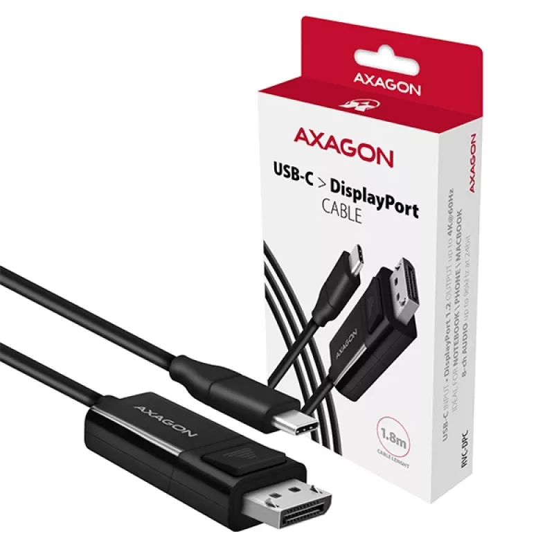 Axagon RVC-DPC cavo USB-C -> DisplayPort 1,8m 4K/60Hz