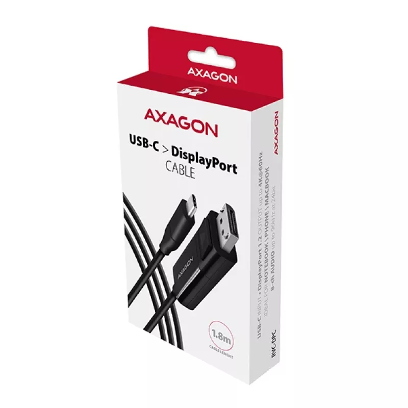 Axagon RVC-DPC cavo USB-C -> DisplayPort 1,8m 4K/60Hz
