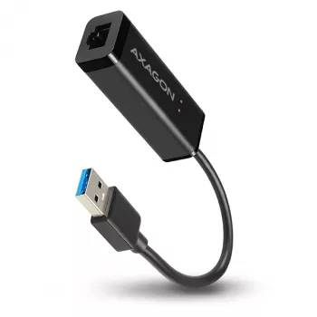 Axagon ADE-SR adattatore USB-A Gigabit Ethernet, con filo, USB, Ethernet, 1000 Mbit/s, nero
