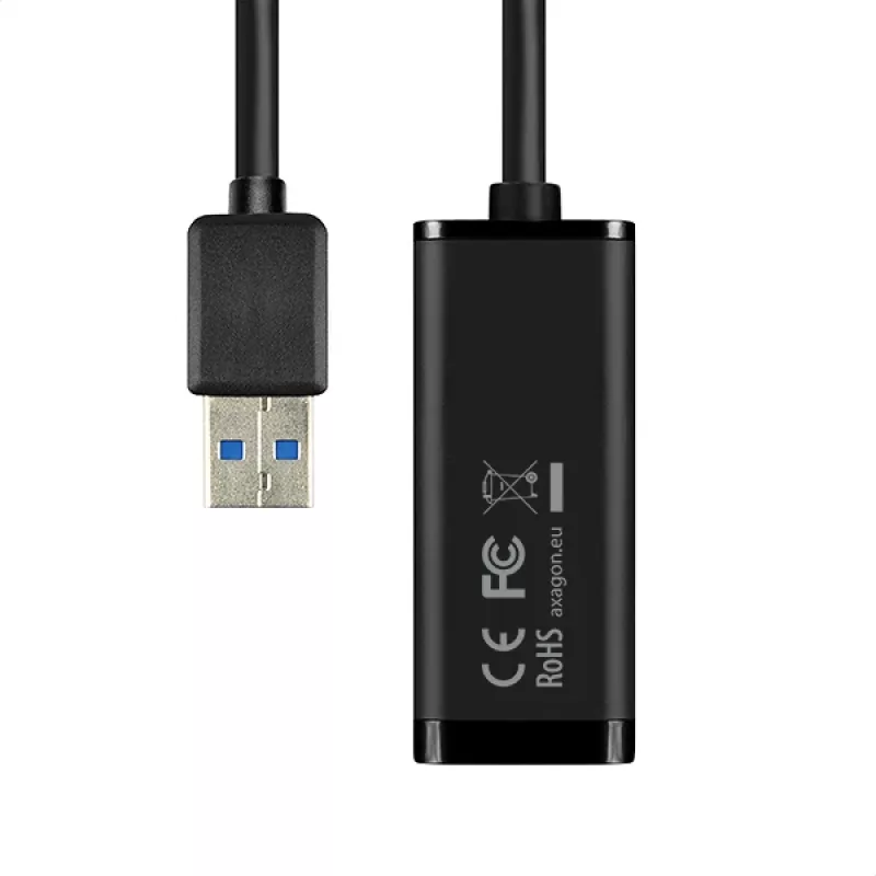 Axagon ADE-SR adattatore USB-A Gigabit Ethernet, con filo, USB, Ethernet, 1000 Mbit/s, nero