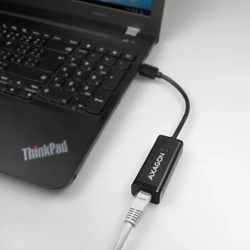Axagon ADE-SR adattatore USB-A Gigabit Ethernet, con filo, USB, Ethernet, 1000 Mbit/s, nero