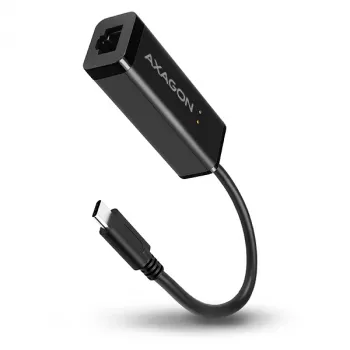Axagon ADE-SRC adattatore USB-C Gigabit Ethernet, con filo, USB Type-C, Ethernet, 1000 Mbit/s, nero