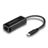 Axagon ADE-SRC adattatore USB-C Gigabit Ethernet, con filo, USB Type-C, Ethernet, 1000 Mbit/s, nero
