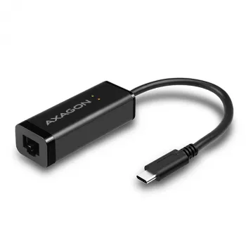 Axagon ADE-SRC adattatore USB-C Gigabit Ethernet, con filo, USB Type-C, Ethernet, 1000 Mbit/s, nero