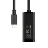 Axagon ADE-SRC adattatore USB-C Gigabit Ethernet, con filo, USB Type-C, Ethernet, 1000 Mbit/s, nero