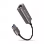 AXAGON Adattatore USB 3.2 Gen 1 Type-A a Gigabit Ethernet ADE-TR — 10/100/1000 Mbps, metallo grigio titanio, 5000 Mbit/s