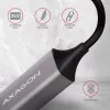 AXAGON Adattatore USB 3.2 Gen 1 Type-A a Gigabit Ethernet ADE-TR — 10/100/1000 Mbps, metallo grigio titanio, 5000 Mbit/s