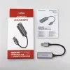 AXAGON Adattatore USB 3.2 Gen 1 Type-A a Gigabit Ethernet ADE-TR — 10/100/1000 Mbps, metallo grigio titanio, 5000 Mbit/s