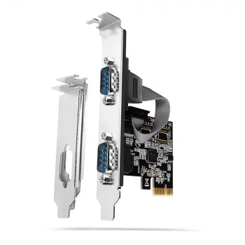 Axagon PCEA-S2N PCIe - adattatore 2x seriale 250 kbps con SP & LP