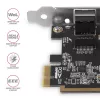 Axagon PCEE-GRF PCIe - adattatore Gigabit Ethernet Realtek 8111F incl. SP & LP