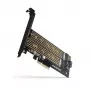 Axagon PCEM2-D PCIe x4 - adattatore per slot M.2 NVMe M-Key + SATA B-Key con SP & LP