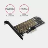 Axagon PCEM2-D PCIe x4 - adattatore per slot M.2 NVMe M-Key + SATA B-Key con SP & LP
