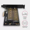 Axagon PCEM2-D PCIe x4 - adattatore per slot M.2 NVMe M-Key + SATA B-Key con SP & LP