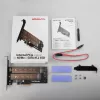 Axagon PCEM2-D PCIe x4 - adattatore per slot M.2 NVMe M-Key + SATA B-Key con SP & LP