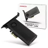 Axagon PCEM2-DC PCIe x4 - adattatore per slot M.2 NVMe M-Key + SATA B-Key con dissipatore, SP & LP