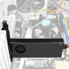 Axagon PCEM2-DC PCIe x4 - adattatore per slot M.2 NVMe M-Key + SATA B-Key con dissipatore, SP & LP