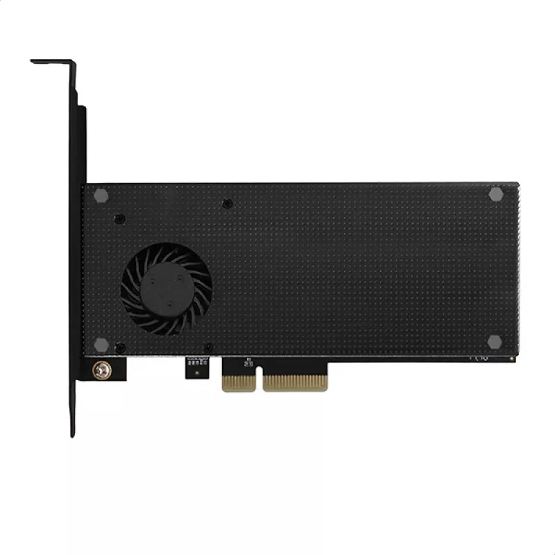 Axagon PCEM2-DC PCIe x4 - adattatore per slot M.2 NVMe M-Key + SATA B-Key con dissipatore, SP & LP