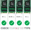 Axagon PCEM2-DC PCIe x4 - adattatore per slot M.2 NVMe M-Key + SATA B-Key con dissipatore, SP & LP