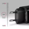 Axagon ACU-DPQ65 caricabatterie da parete GaN 65W, 3 porte (USB-A + doppia USB-C), PD3.0/QC4+/PPS/Apple