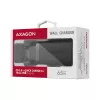 Axagon ACU-DPQ65 caricabatterie da parete GaN 65W, 3 porte (USB-A + doppia USB-C), PD3.0/QC4+/PPS/Apple