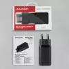 Axagon ACU-DPQ65 caricabatterie da parete GaN 65W, 3 porte (USB-A + doppia USB-C), PD3.0/QC4+/PPS/Apple