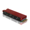 Axagon CRL-M2 dissipatore passivo in alluminio per tutti gli SSD M.2, formato 2280, altezza 12 mm.