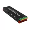 Axagon CRL-M2 dissipatore passivo in alluminio per tutti gli SSD M.2, formato 2280, altezza 12 mm.