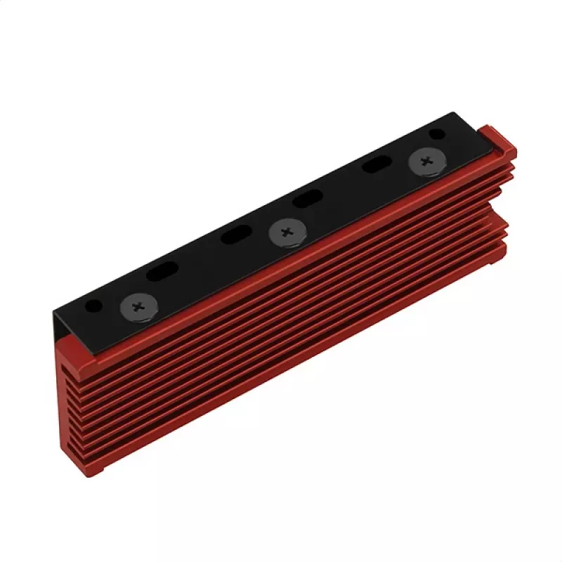 Axagon CRL-M2 dissipatore passivo in alluminio per tutti gli SSD M.2, formato 2280, altezza 12 mm.